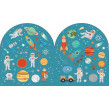 Ritbok med Stickers Rymden